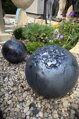 Glänzendes Duo in Schwarz