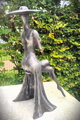 Dame in einem Kleid