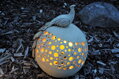 Dekorativer Ball mit Pfau