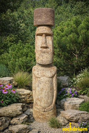 Moai mit Hut